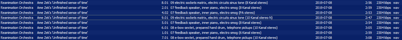 2023-12-14 Ame Zek's 'Unfinished sense of time' (Mix und Remix 2)